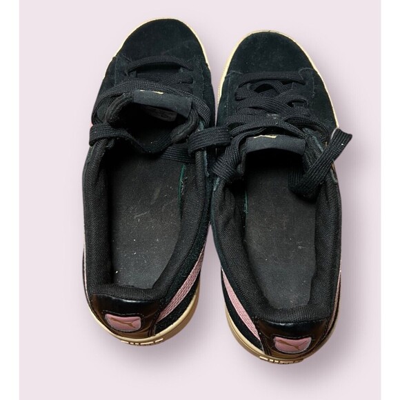 PUMA Women's Size 7.5 Vikky V2 Sneaker Black Pink Tennis Shoes Athletic Casual - Picture 6 of 8